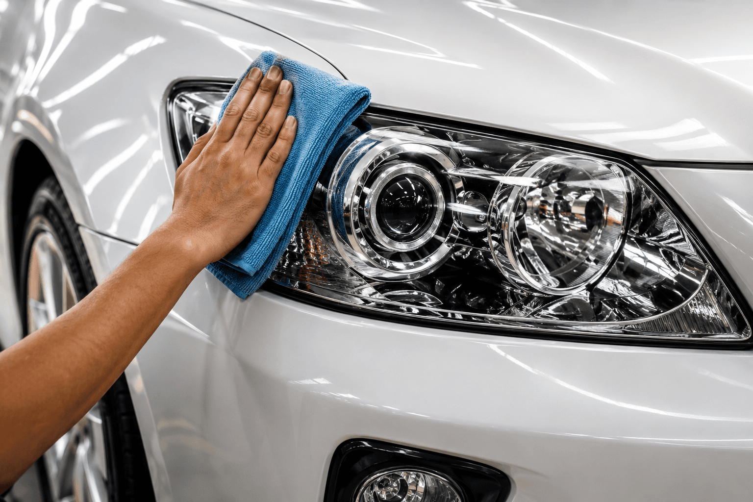 Crystal-clear restored automotive headlights with like-new clarity